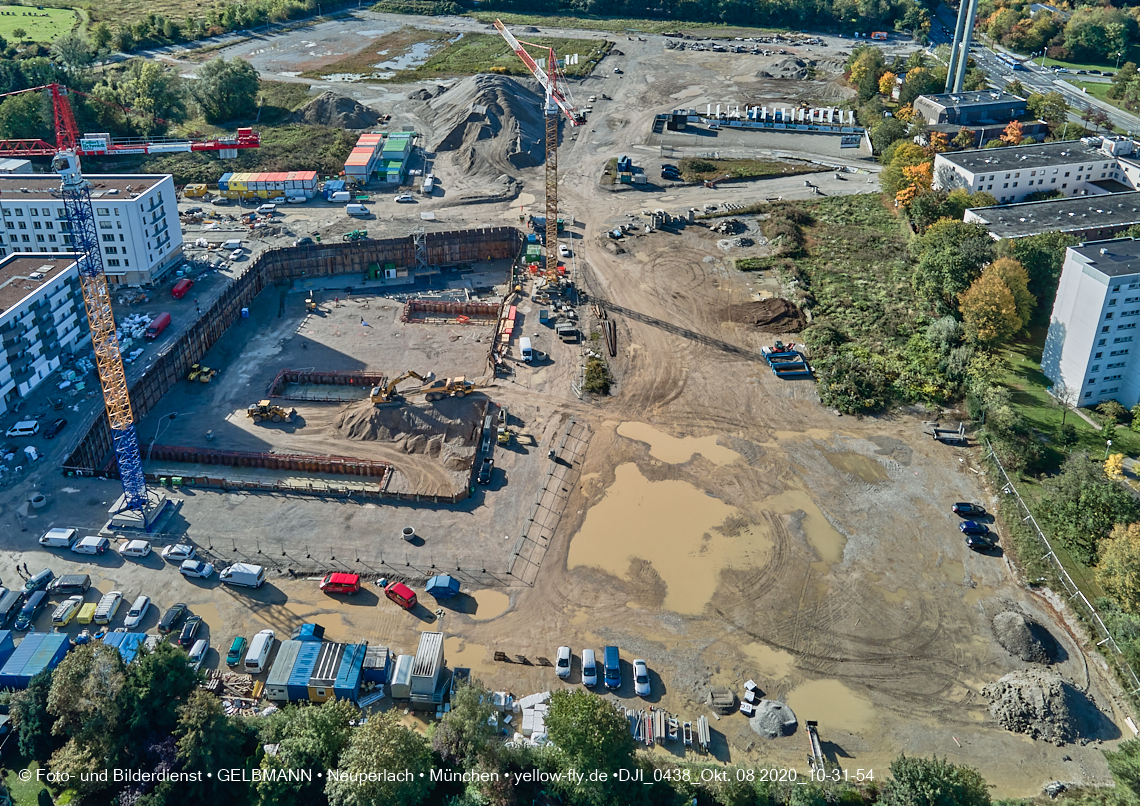 08.10.2020 - Baustelle Alexisquartier und Umgebung in Neuperlach 08.10.2020 - Baustelle Alexisquartier und Umgebung in Neuperlach